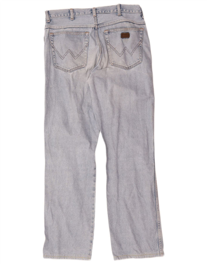 Wrangler Mens Monterey Straight Jeans W34 L31 Blue Cotton