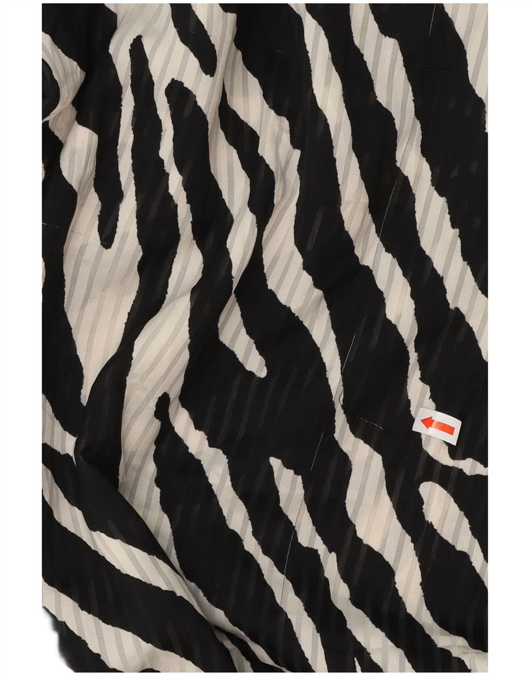 ZARA Womens Long Sleeve Wrap Dress UK 12 Medium Black Animal Print