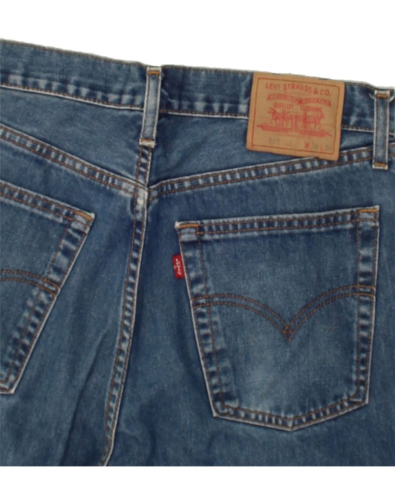 LEVI'S Mens 521 Straight Jeans W36 L25 Blue Cotton | Vintage Levi's | Thrift | Second-Hand Levi's | Used Clothing | Messina Hembry 