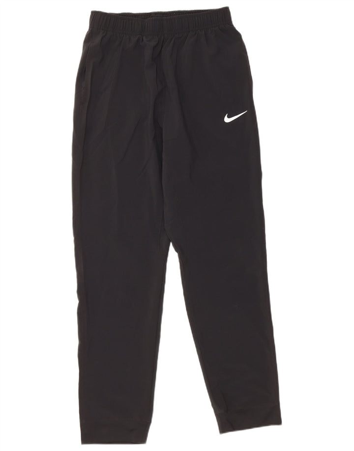 Nike Boys Dri Fit Tracksuit Trousers Joggers 13-14 Years XL Black Polyester