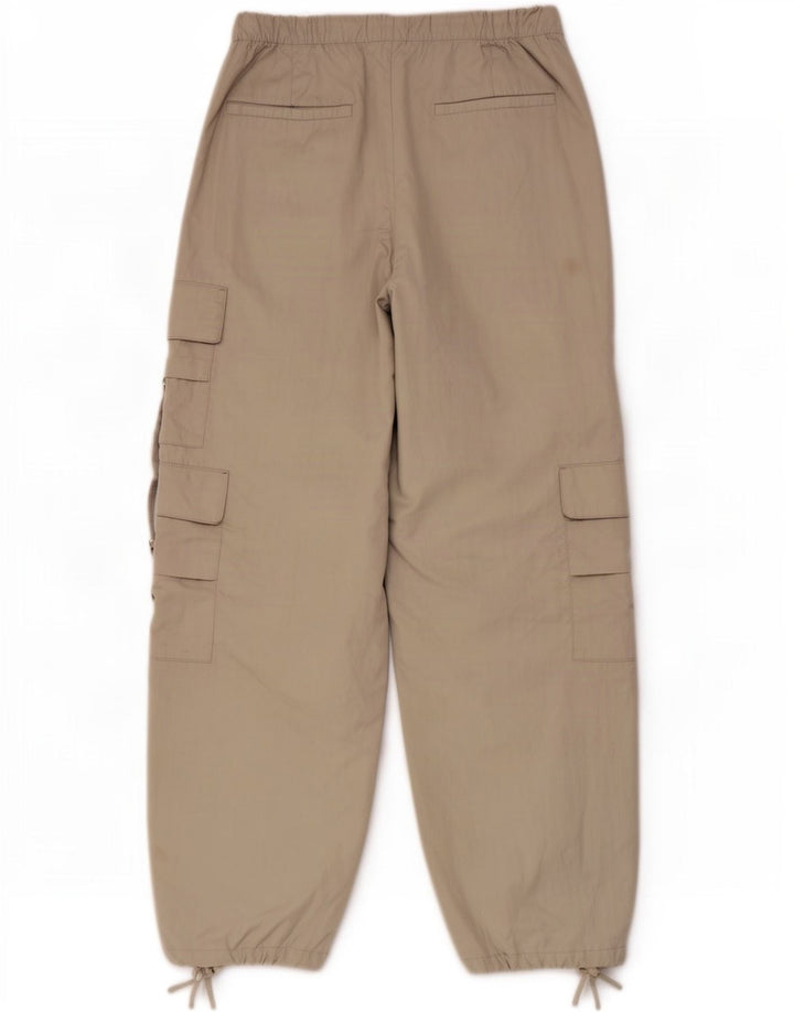 Zara Womens Joggers Cargo Trousers XS W24 L29 Grey Polyester