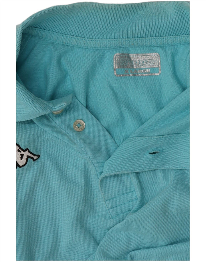 Kappa Mens Polo Shirt XL Turquoise