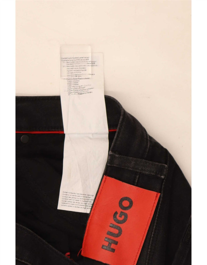 Hugo Boss Mens Slim Jeans W33 L31 Black Cotton