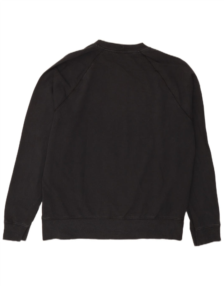 Benetton Mens Sweatshirt Jumper XL Black Cotton
