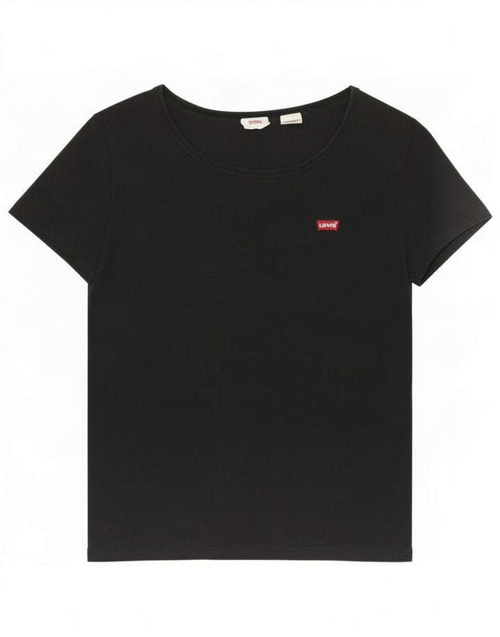 Levi's Womens T-Shirt Top UK 8 Small Black