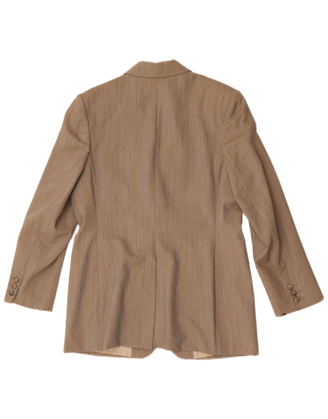 Marks & Spencer Womens 1 Button Blazer Jacket UK 14 Large Brown New Wool