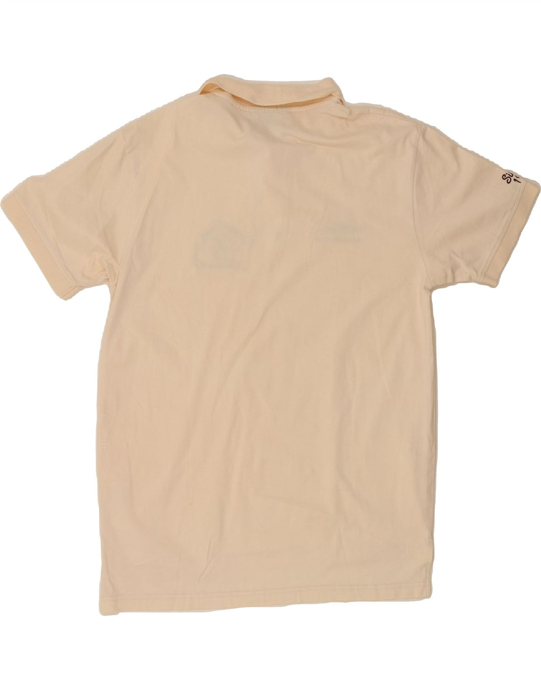 UMBRO Mens Graphic Polo Shirt Large Beige Cotton Vintage Umbro and Second-Hand Umbro from Messina Hembry 