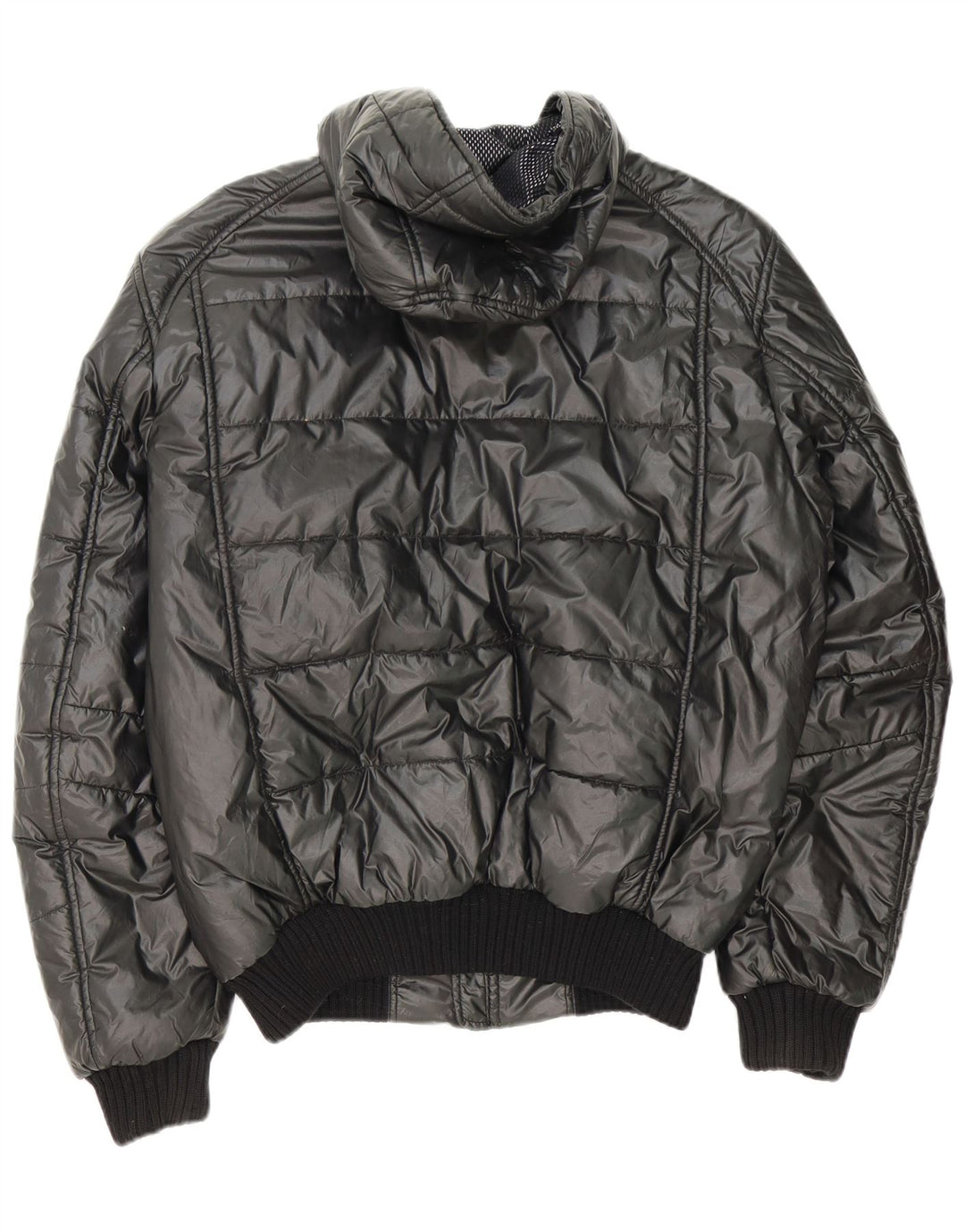 Refrigiwear Mens Sixty Hooded Padded Jacket UK 42 XL Grey Polyester