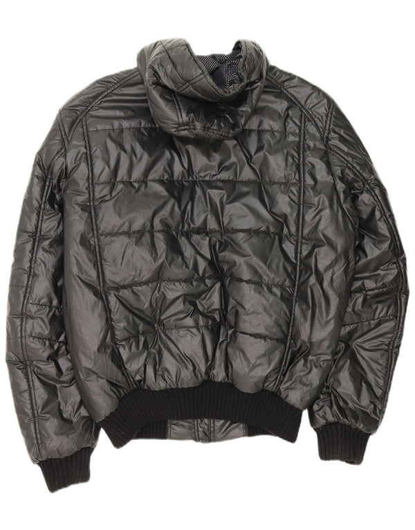 Refrigiwear Mens Sixty Hooded Padded Jacket UK 42 XL Grey Polyester