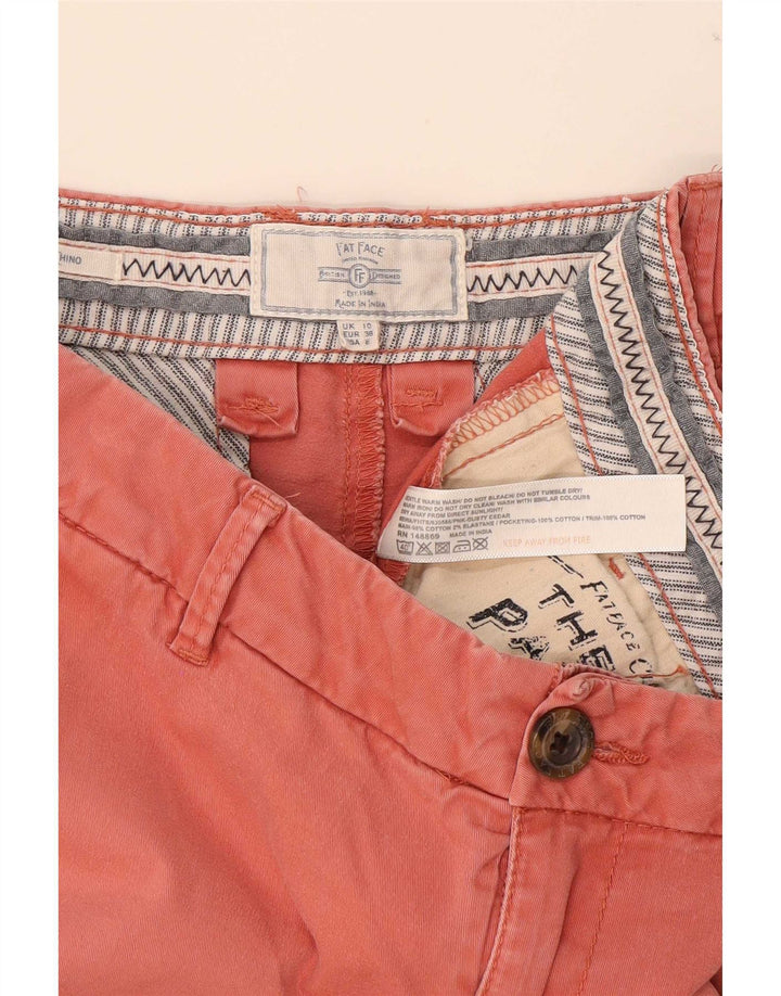 Fat Face Womens Chino Shorts UK 10 Small W30 Red Cotton