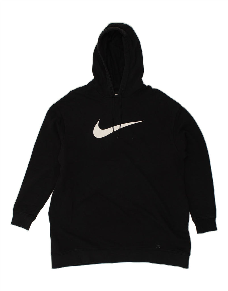 NIKE Mens Graphic Hoodie Jumper Medium Black Cotton | Vintage Nike | Thrift | Second-Hand Nike | Used Clothing | Messina Hembry 