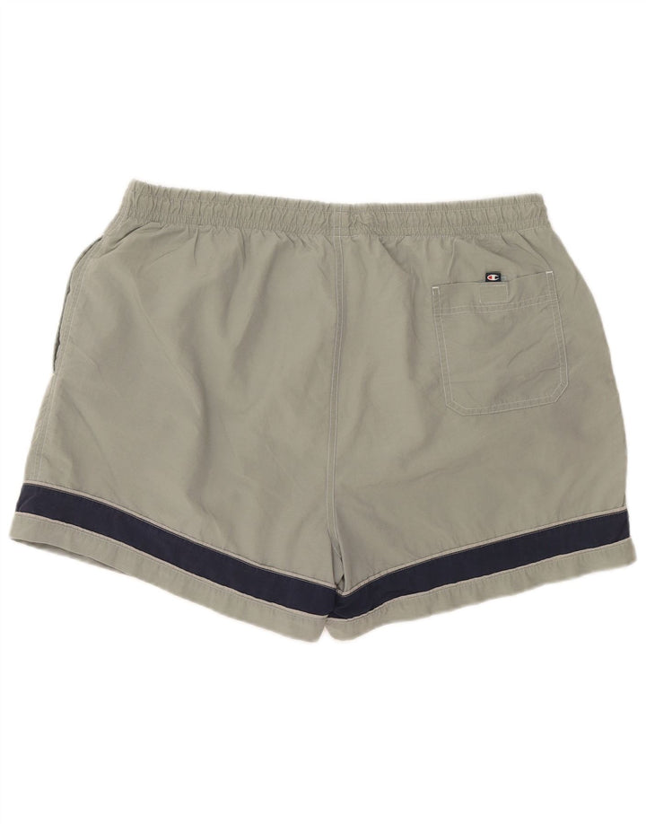 Champion Mens Swimming Shorts 2XL Grey Colourblock Polyamide