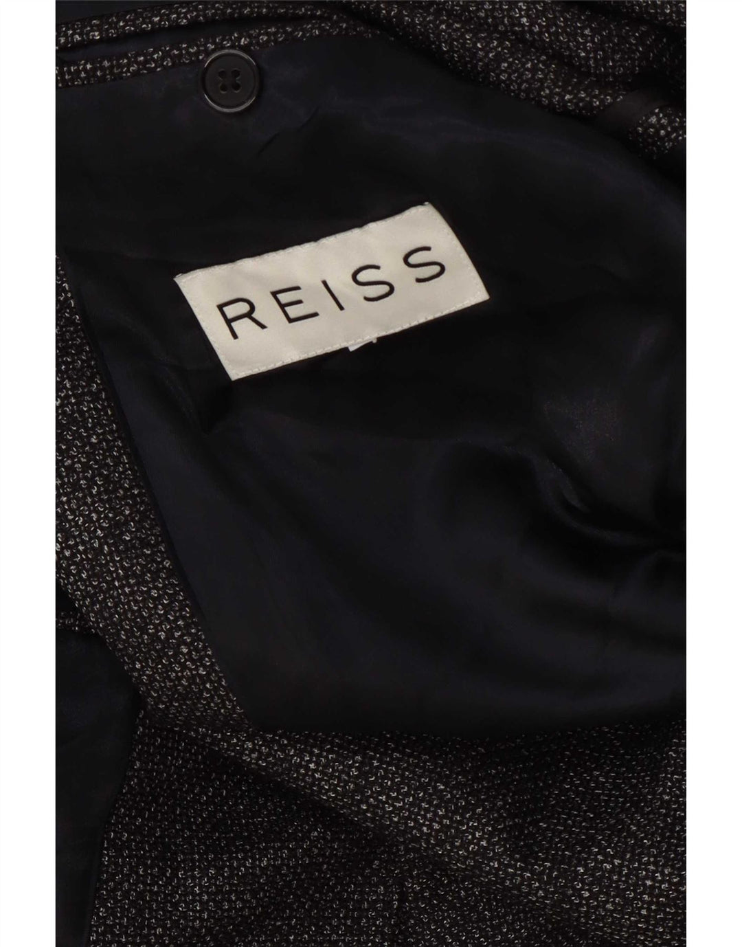 Reiss Mens 1 Button Blazer Jacket UK 36 Small Navy Blue