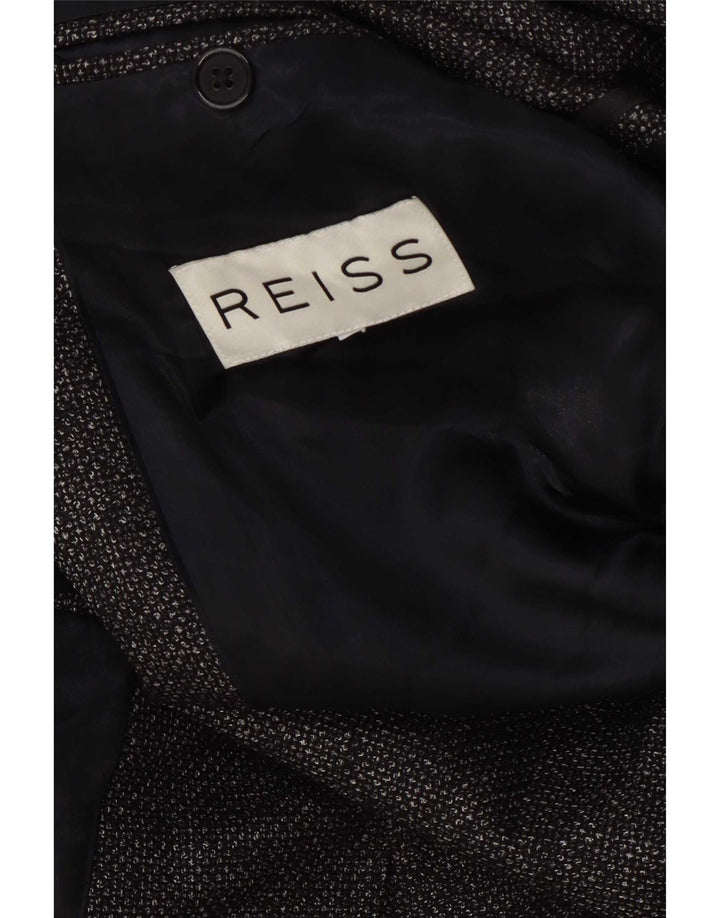 Reiss Mens 1 Button Blazer Jacket UK 36 Small Navy Blue