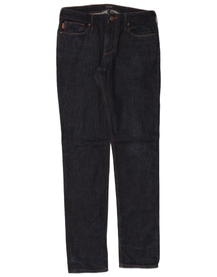 Armani Womens Slim Jeans W31 L34 Navy Blue Cotton