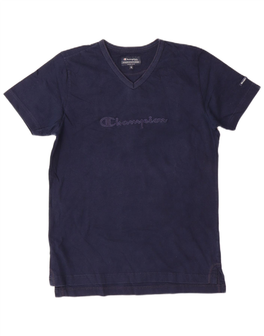 CHAMPION Boys Graphic T-Shirt Top 13-14 Years XL Navy Blue