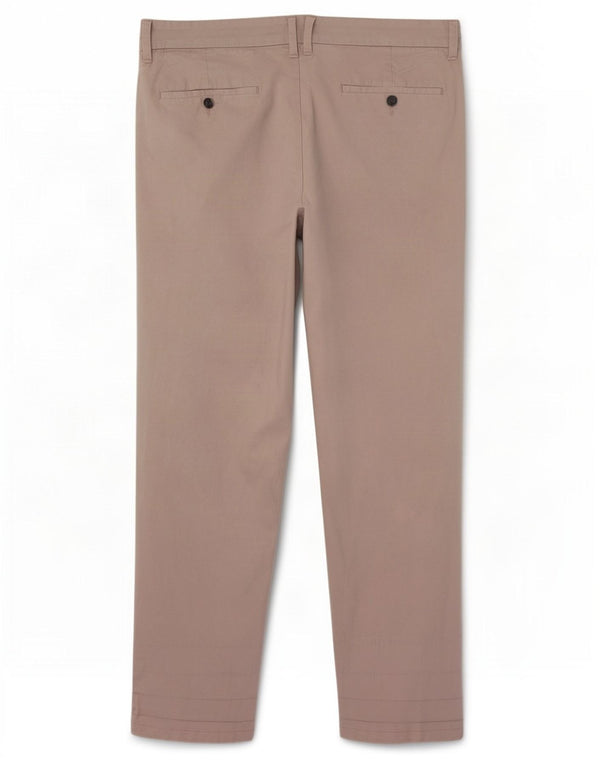 Marks & Spencer Womens Slim Chino Trousers W36 L29 Grey Cotton
