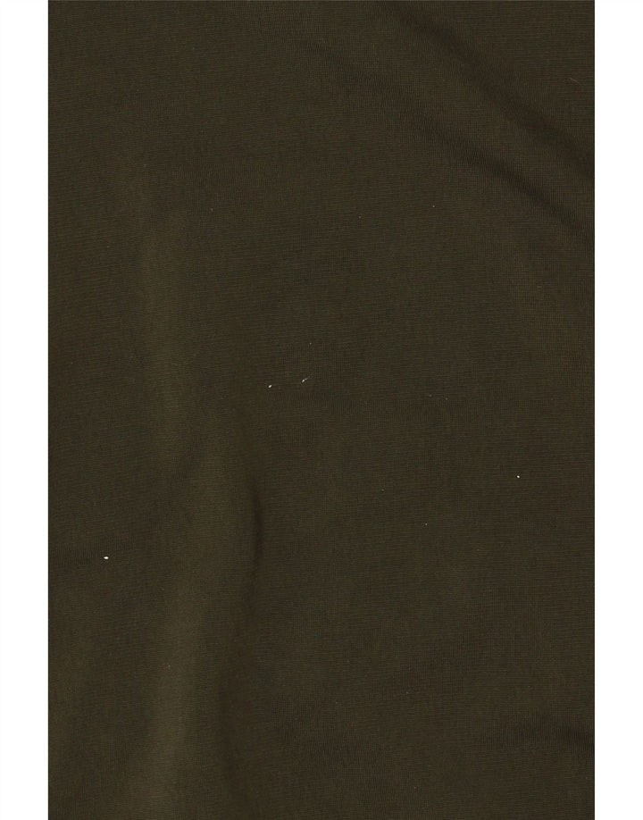Adidas Boys Tracksuit Top Jacket 13-14 Years Khaki Polyester