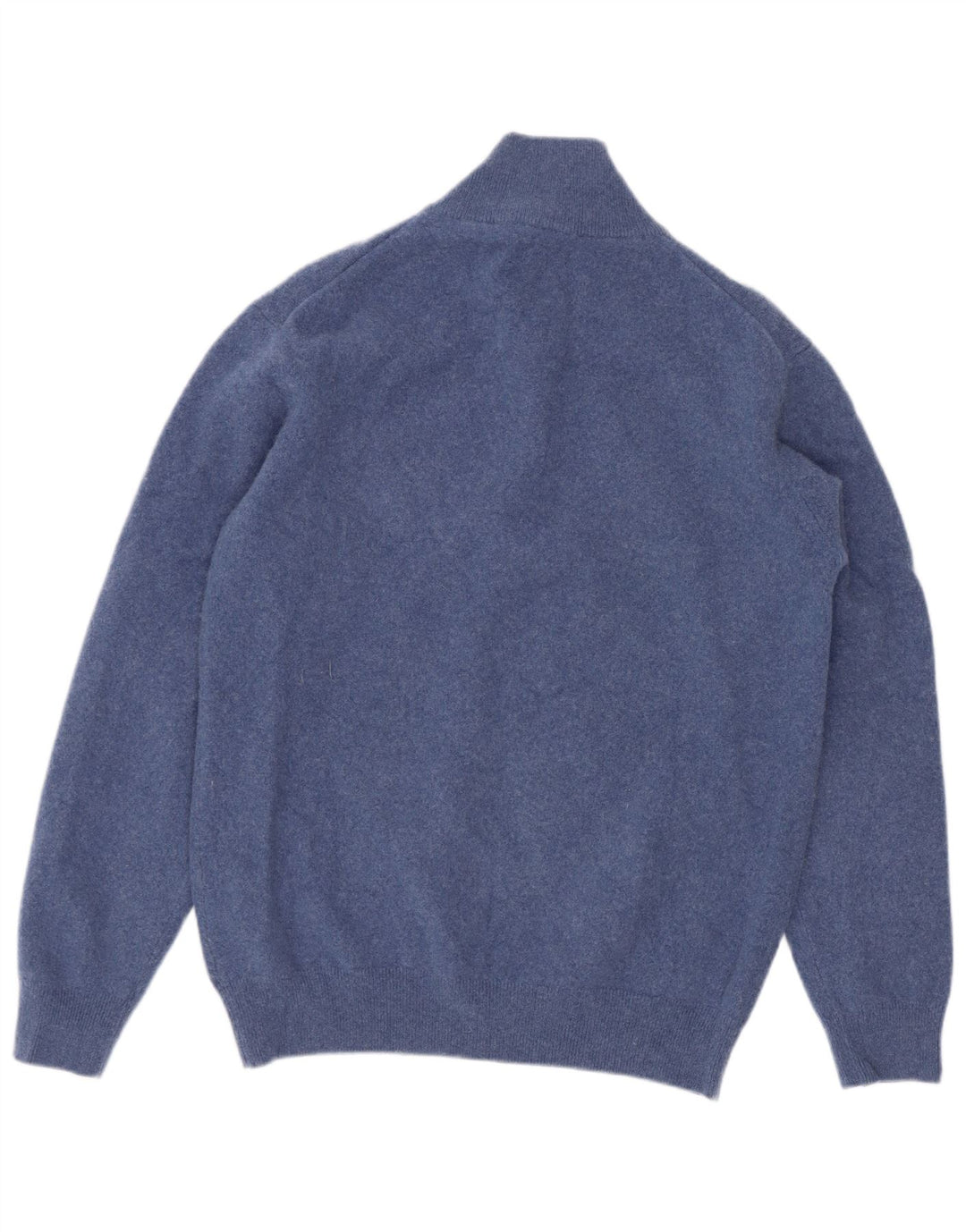 Gant Boys Zip Neck Jumper Sweater 15-16 Years Large Navy Blue Wool