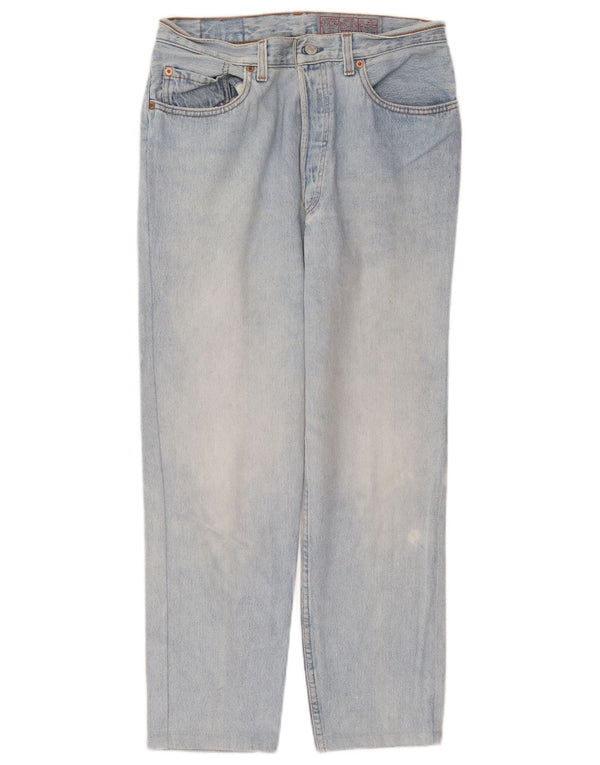 Levi's Womens 901 High Waist Straight Jeans W30 L26 Blue