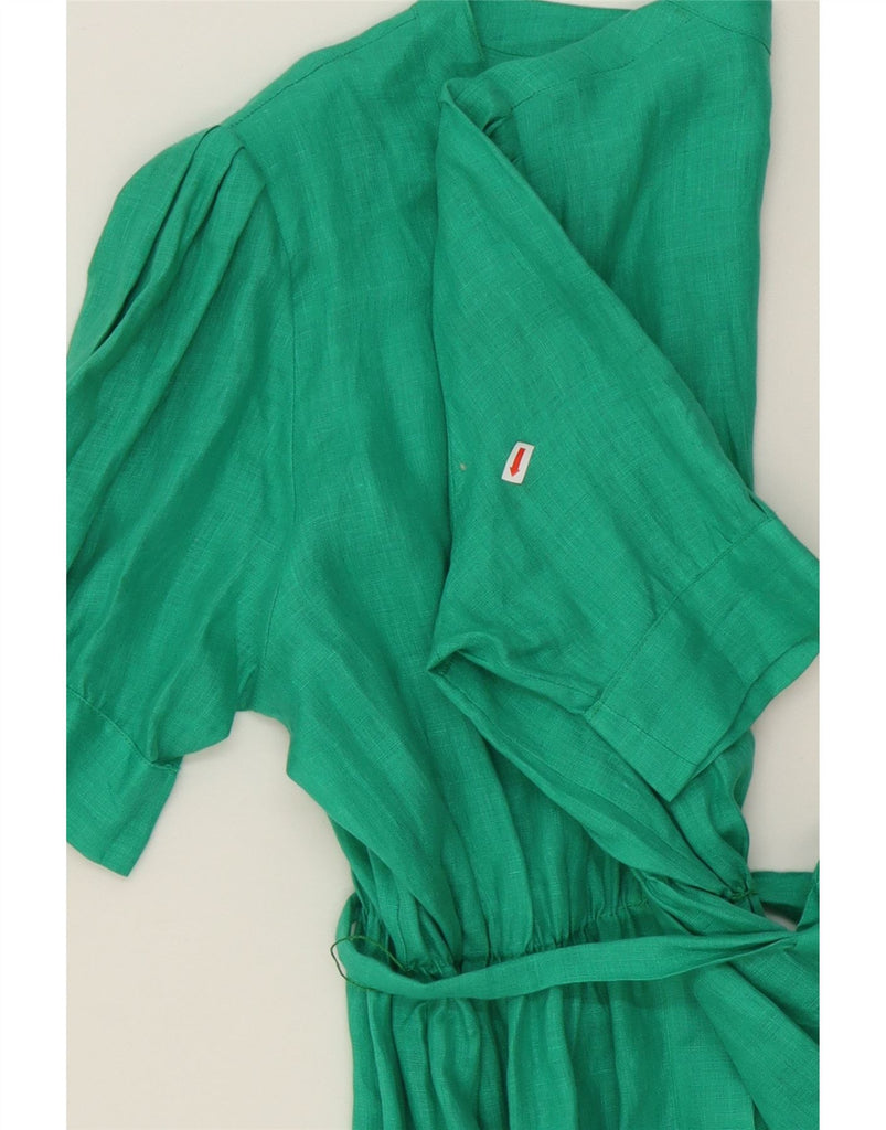 VINTAGE Womens Robe Maxi Dress IT 48 XL Green Vintage Vintage and Second-Hand Vintage from Messina Hembry 