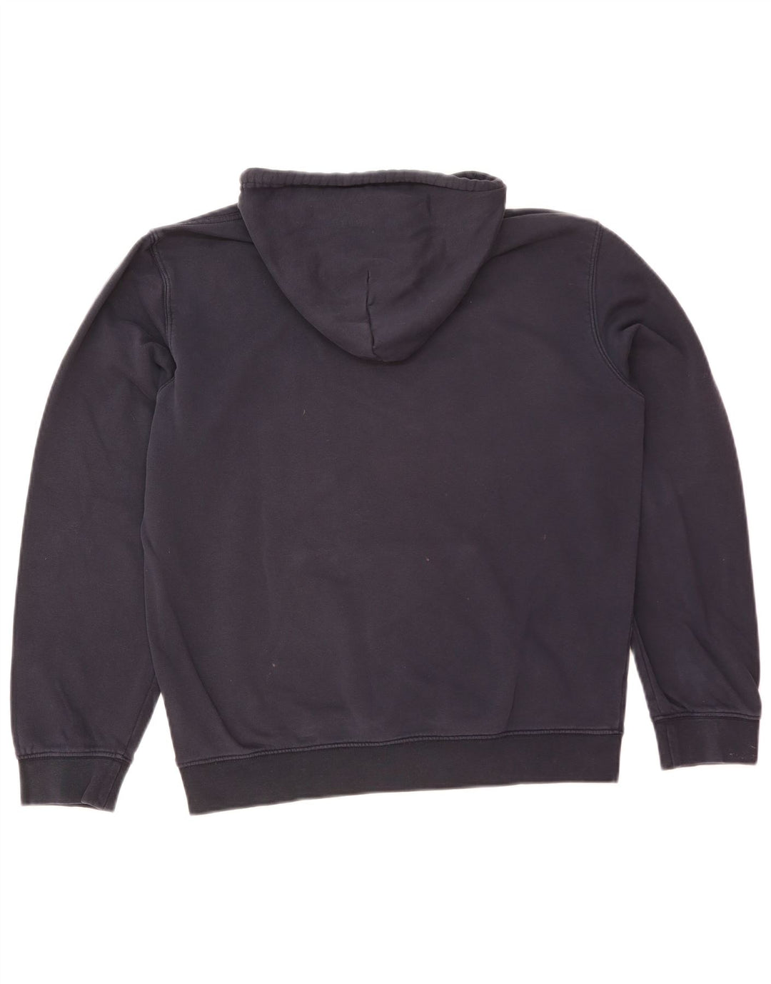 Champion Mens Graphic Hoodie Jumper Medium Navy Blue Cotton