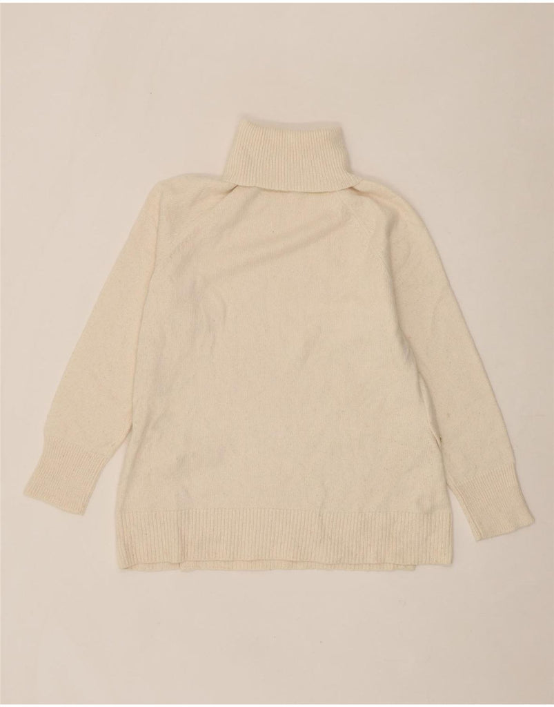 MICHAEL KORS Womens Roll Neck Jumper Sweater UK 12 Medium Off White Vintage Michael Kors and Second-Hand Michael Kors from Messina Hembry 