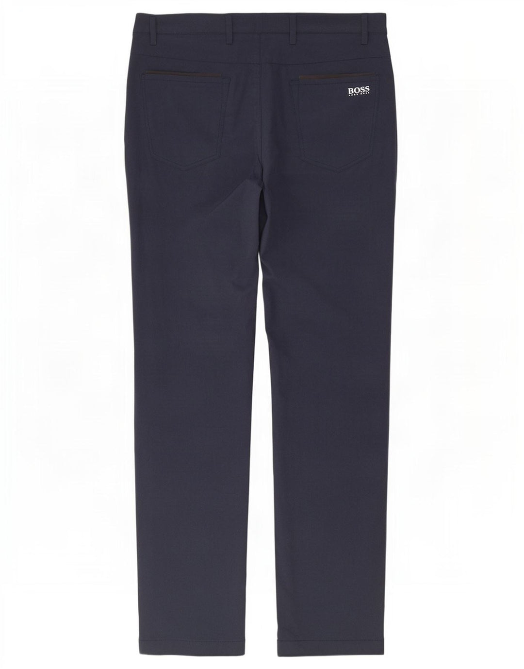 Hugo Boss Mens Slim Chino Trousers W30 L31 Navy Blue Polyester