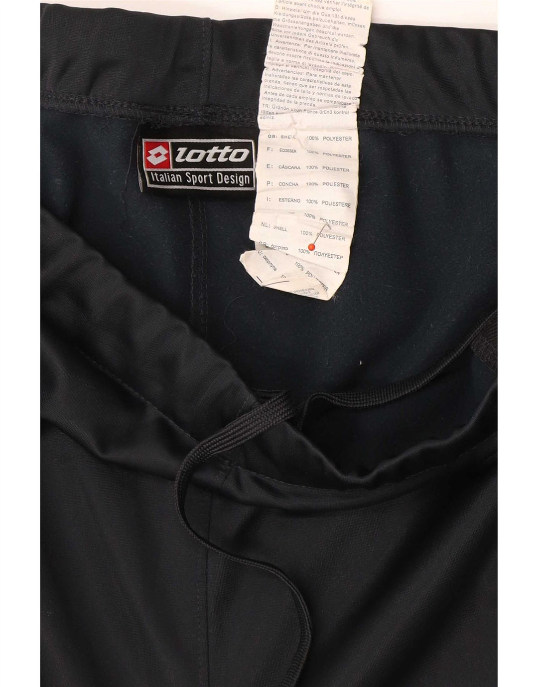 Lotto Mens Crop Tracksuit Trousers Medium Navy Blue Polyester