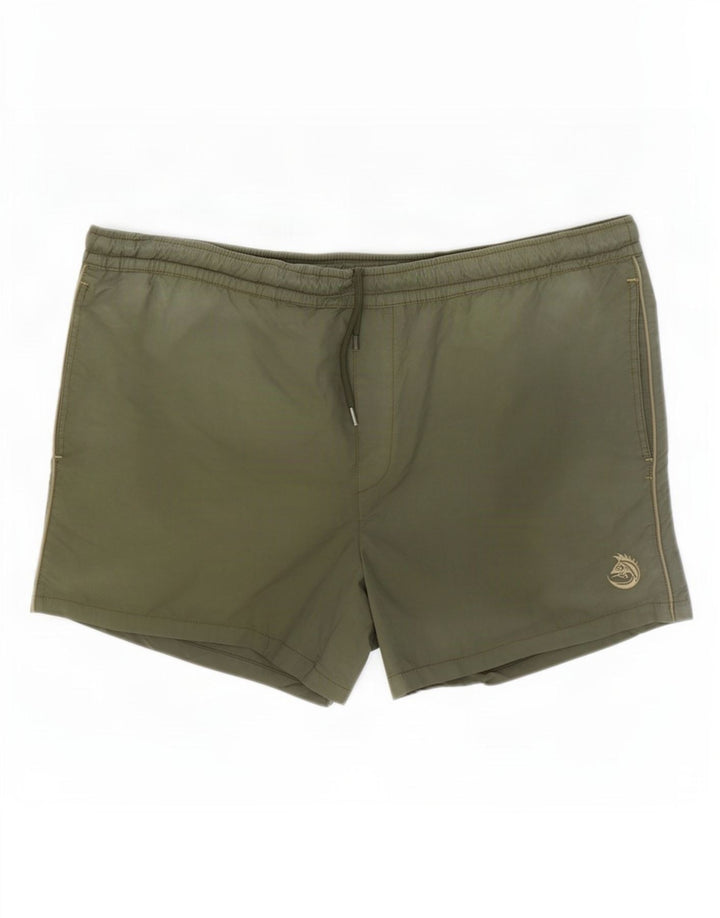 Zara Mens Swimming Shorts XL Green Polyamide