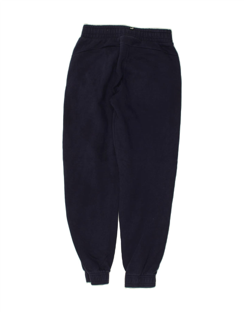 PUMA Boys Tracksuit Trousers Joggers 13-14 Years Navy Blue Cotton | Vintage Puma | Thrift | Second-Hand Puma | Used Clothing | Messina Hembry 