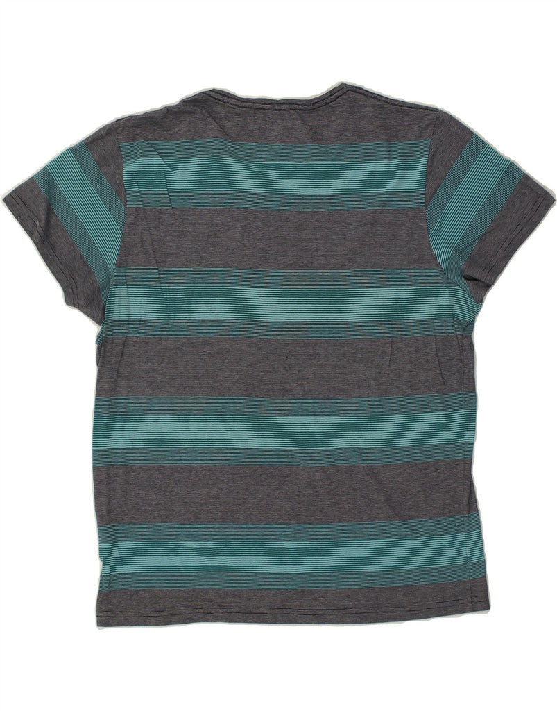 MOSSIMO Mens T-Shirt Top XL Grey Striped | Vintage Mossimo | Thrift | Second-Hand Mossimo | Used Clothing | Messina Hembry 