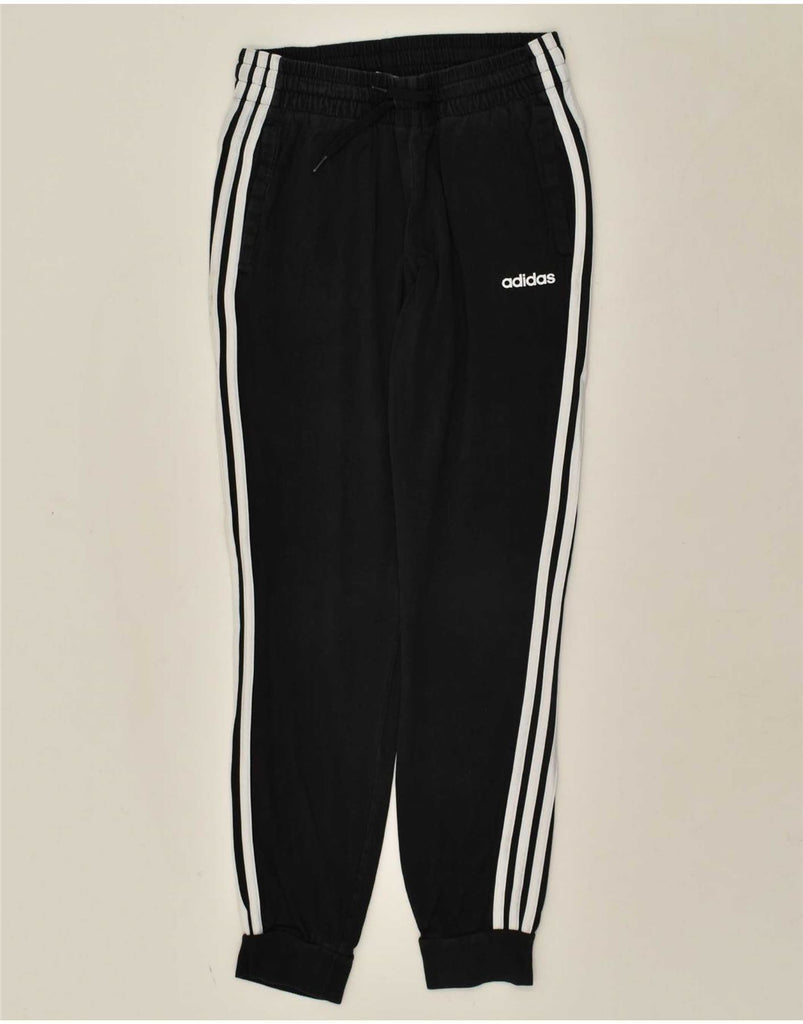 ADIDAS Womens Tracksuit Trousers Joggers UK 8/10 Small Black Cotton Vintage Adidas and Second-Hand Adidas from Messina Hembry 