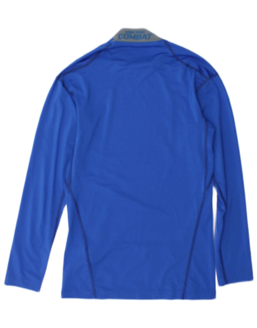 Nike Mens Dri Fit Top Long Sleeve Small Blue Polyester