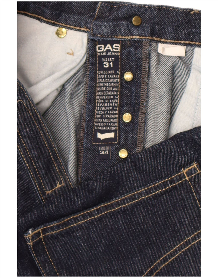 Gas Mens Straight Jeans W31 L29 Navy Blue