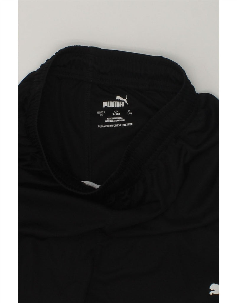 PUMA Boys Sport Shorts 9-10 Years Black Polyester | Vintage Puma | Thrift | Second-Hand Puma | Used Clothing | Messina Hembry 