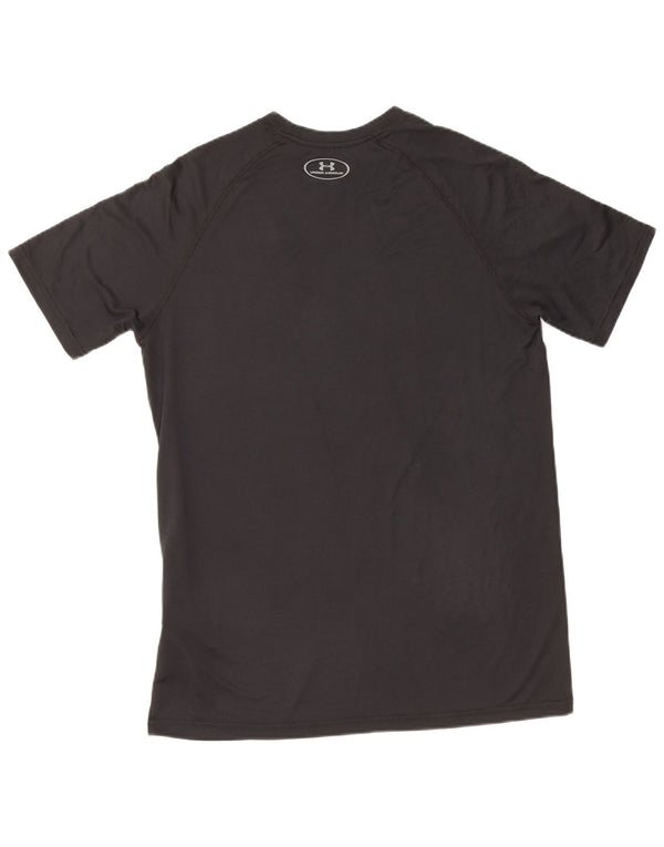 Under Armour Mens Heat Gear Graphic T-Shirt Top Small Black Polyester