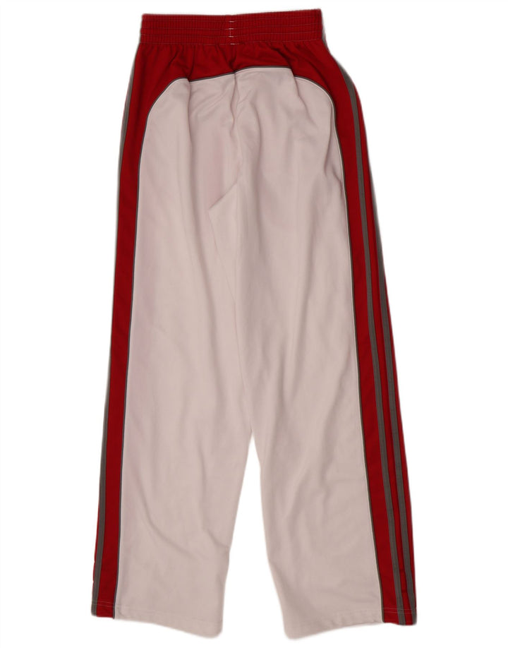 Adidas Womens Tracksuit Trousers UK 8 Small White Colourblock Polyester