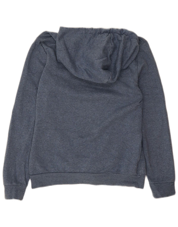 Adidas Womens Graphic Hoodie Jumper UK 8/10 Small Navy Blue Flecked