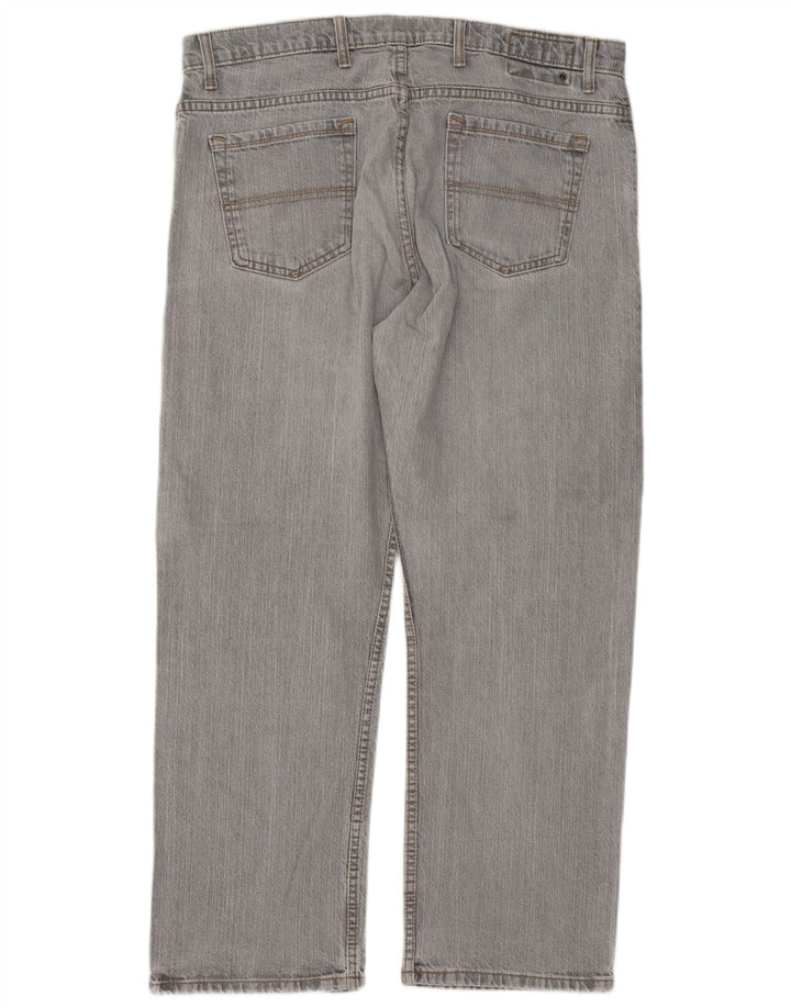 Marks & Spencer Mens Blue Harbour Straight Jeans W38 L29 Grey Cotton