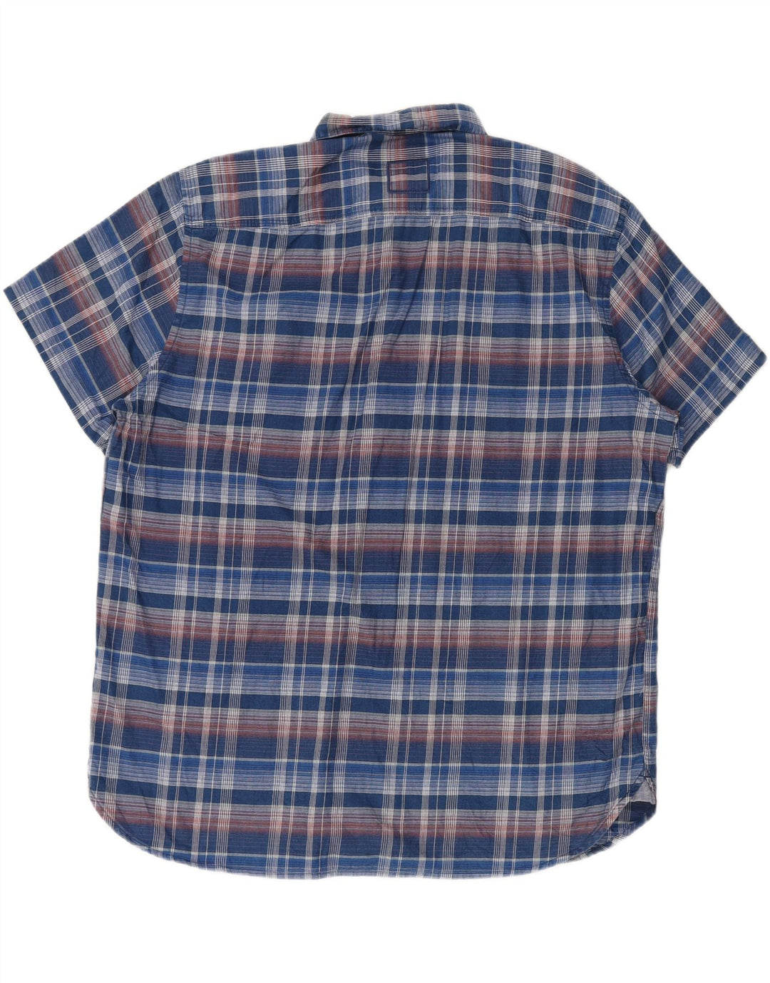 CAMEL ACTIVE Mens Regular Fit Short Sleeve Shirt 2XL Blue Check
