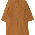 Marina Rinaldi Womens Oversized Overcoat Size 19 Small Brown Virgin Wool