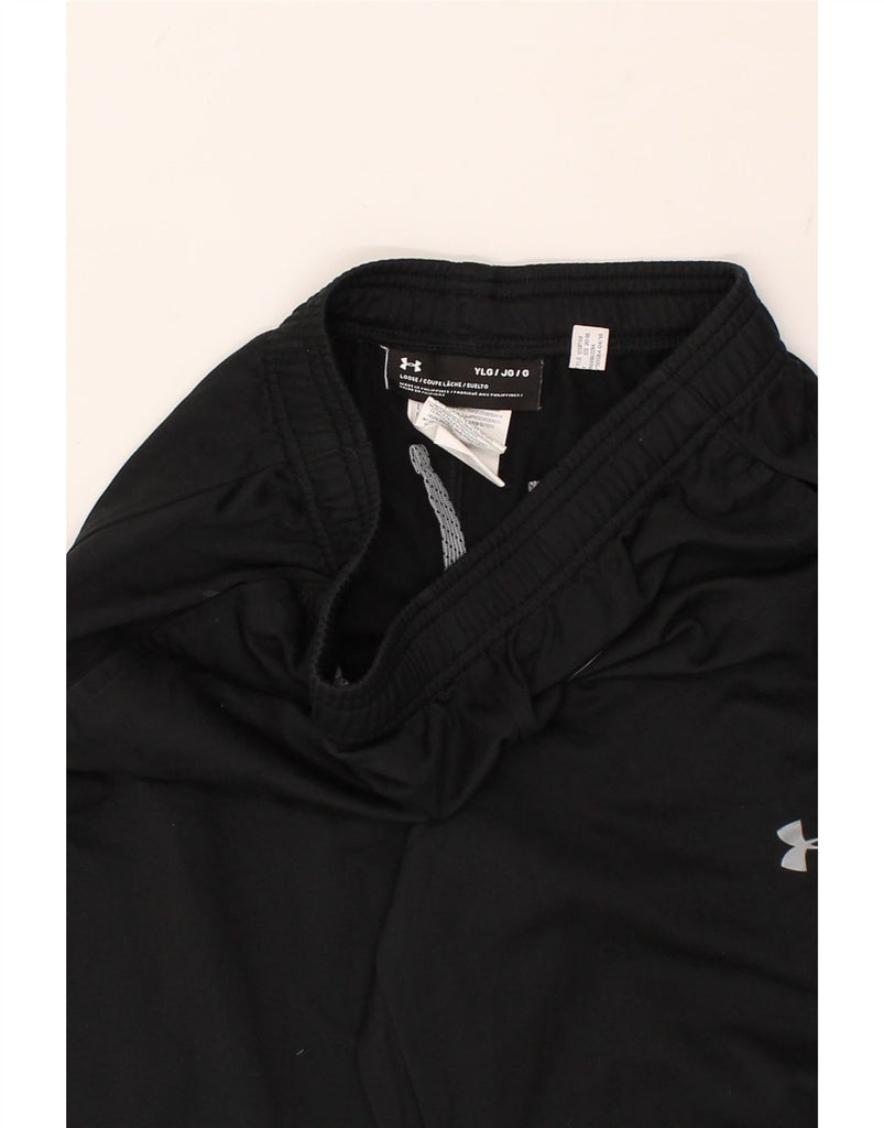 UNDER ARMOUR Boys Graphic Tracksuit Trousers 11-12 Years Large Black | Vintage Under Armour | Thrift | Second-Hand Under Armour | Used Clothing | Messina Hembry 