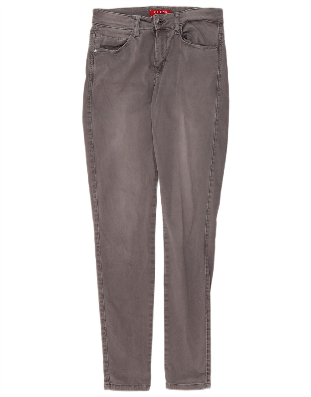 GUESS Womens Skinny Jeans W26 L30 Grey Cotton