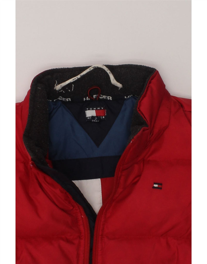 TOMMY HILFIGER Baby Boys Padded Jacket 18-24 Months Red Nylon | Vintage Tommy Hilfiger | Thrift | Second-Hand Tommy Hilfiger | Used Clothing | Messina Hembry 