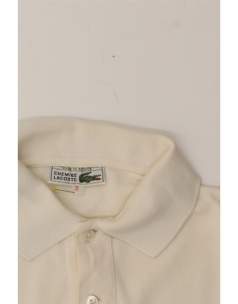 LACOSTE Mens Polo Shirt Size 2 XS White Cotton Classic Vintage Lacoste and Second-Hand Lacoste from Messina Hembry 