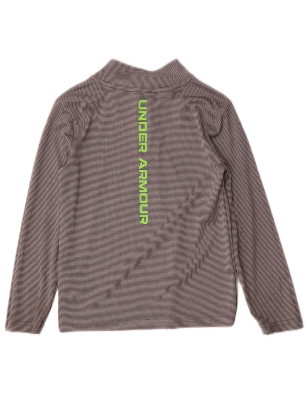 Under Armour Boys Graphic Pullover Tracksuit Top 5-6 Years Grey Striped