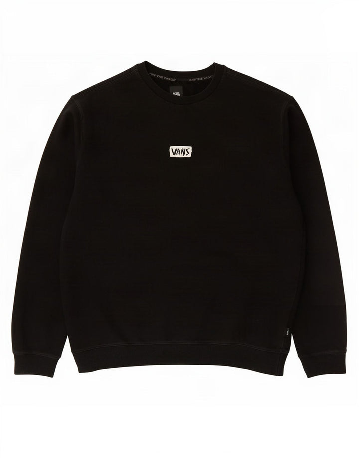 Vans Mens Graphic Sweatshirt Jumper 2XL Black Cotton