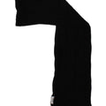 TOMMY HILFIGER Womens Knit Rectangle Scarf One Size Black Cotton Classic