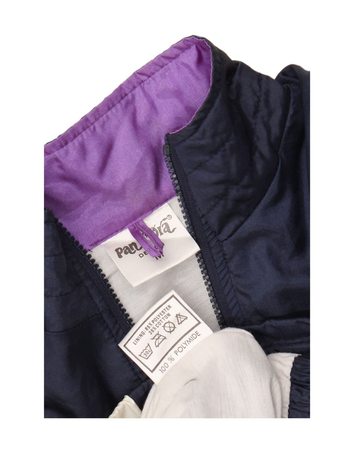 Pandora Mens Full Tracksuit Medium Navy Blue Colourblock Polyamide Retro